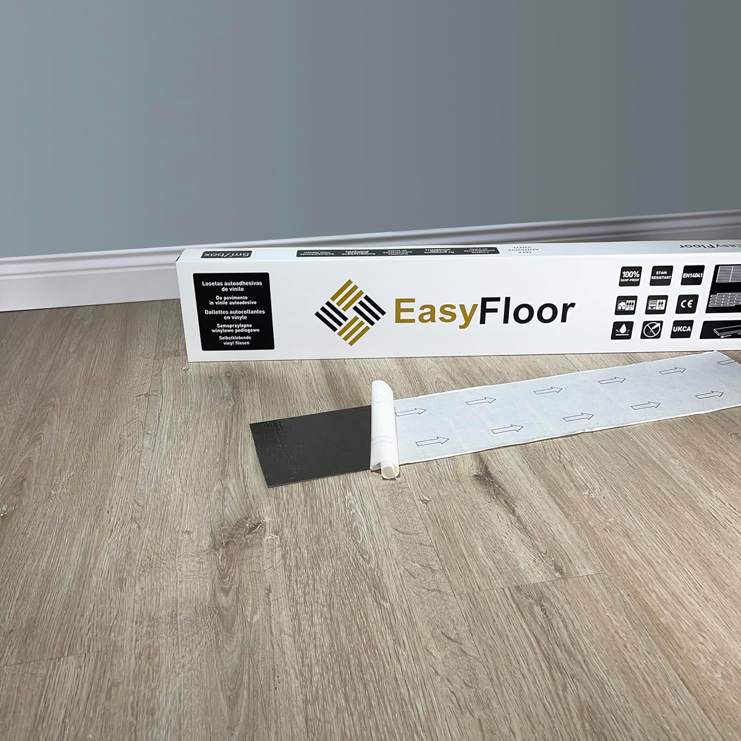 Easyfloor© Piastrelle Autoadesive Effetto Legno Rustico - immagine 1