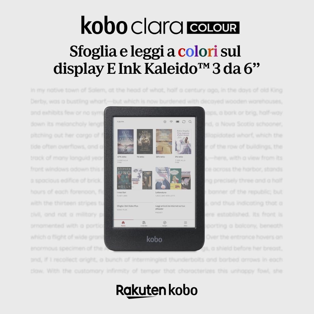 Kobo Clara Colour - eReader con Display E Ink Kaleido™ 3 - immagine 3