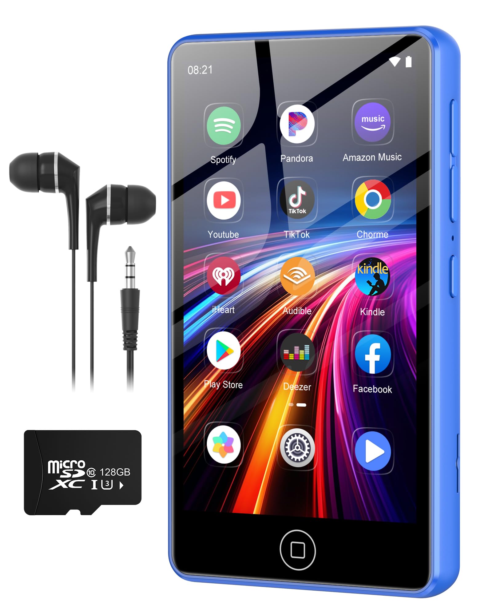 Lettore MP3 144GB con Wi-Fi e Bluetooth 4.02" Blu
