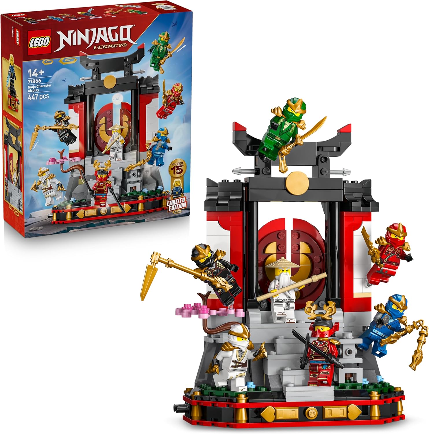 Lego NINJAGO Display Personaggi Ninja 15° Anniversario 71866 - immagine 1