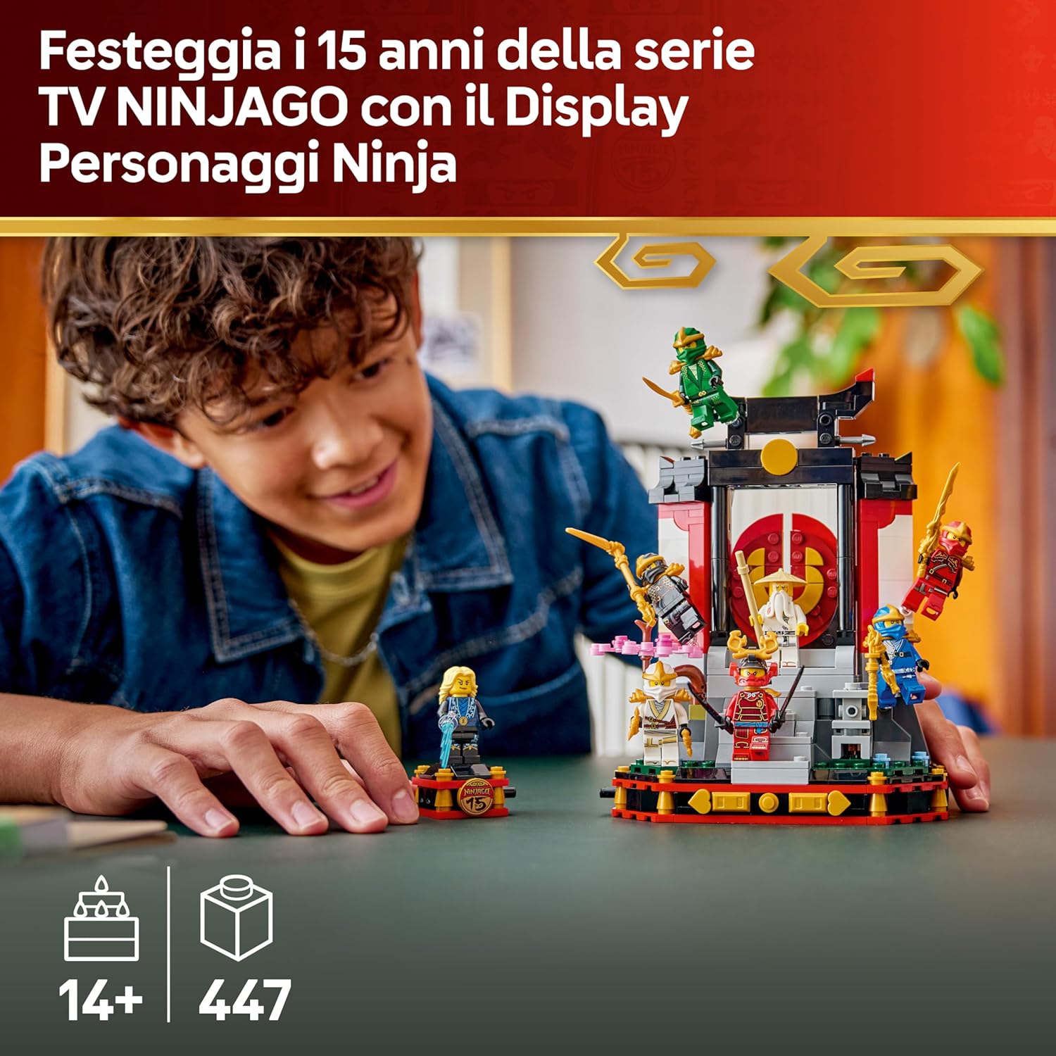 Lego NINJAGO Display Personaggi Ninja 15° Anniversario 71866 - immagine 2