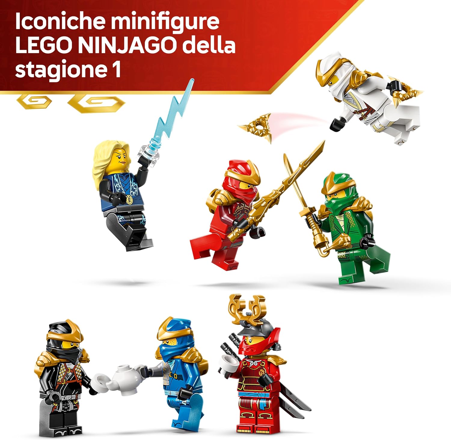 Lego NINJAGO Display Personaggi Ninja 15° Anniversario 71866 - immagine 5