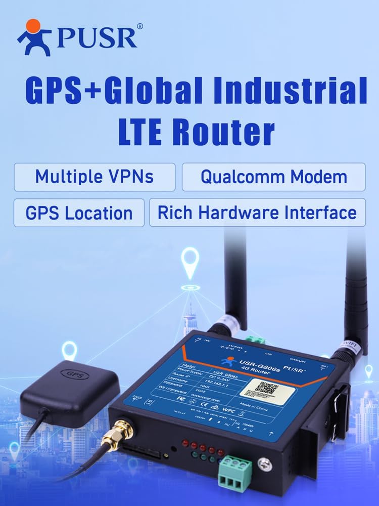Pusr Router Industriale 4G LTE con GPS e WiFi - immagine 2