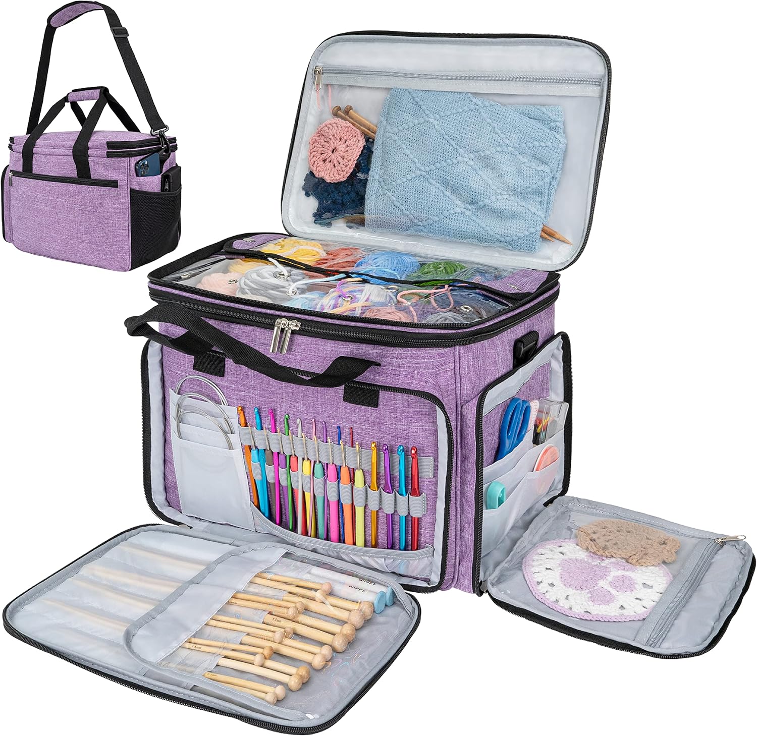 PAVILIA Borsa Organizer per Maglieria e Uncinetto - immagine 1