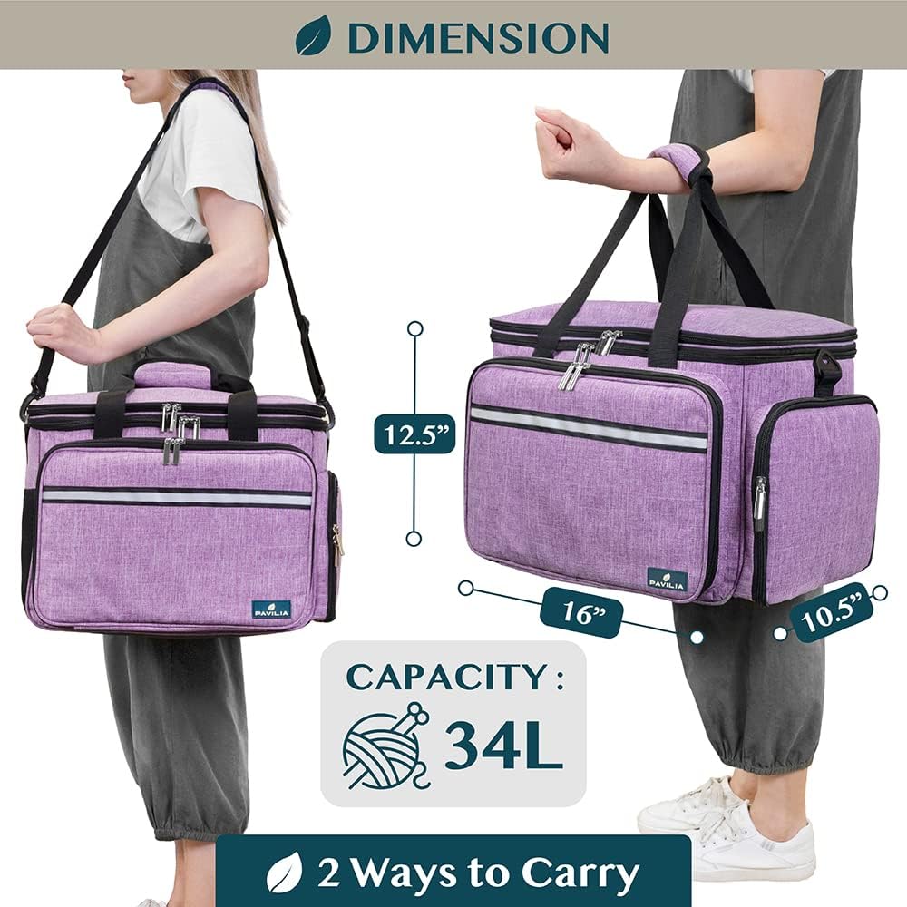 PAVILIA Borsa Organizer per Maglieria e Uncinetto - immagine 5