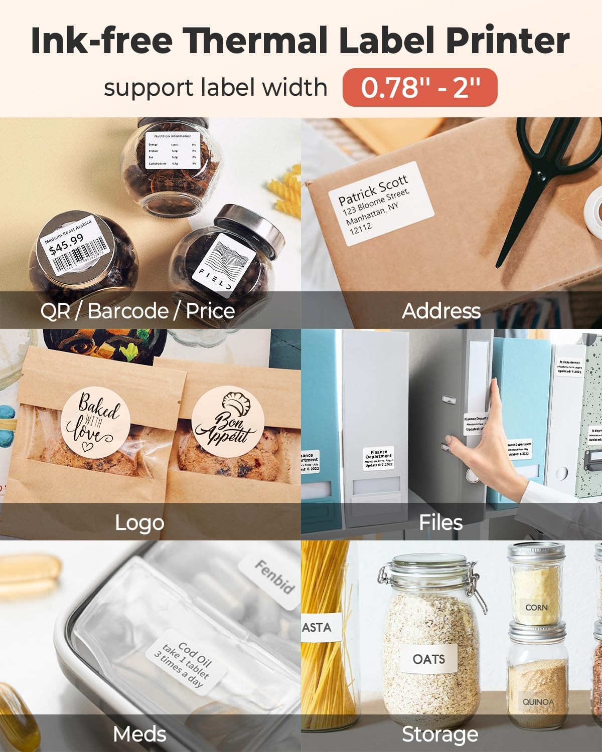 Phomemo M110 - Stampante di Etichette Bluetooth - immagine 6