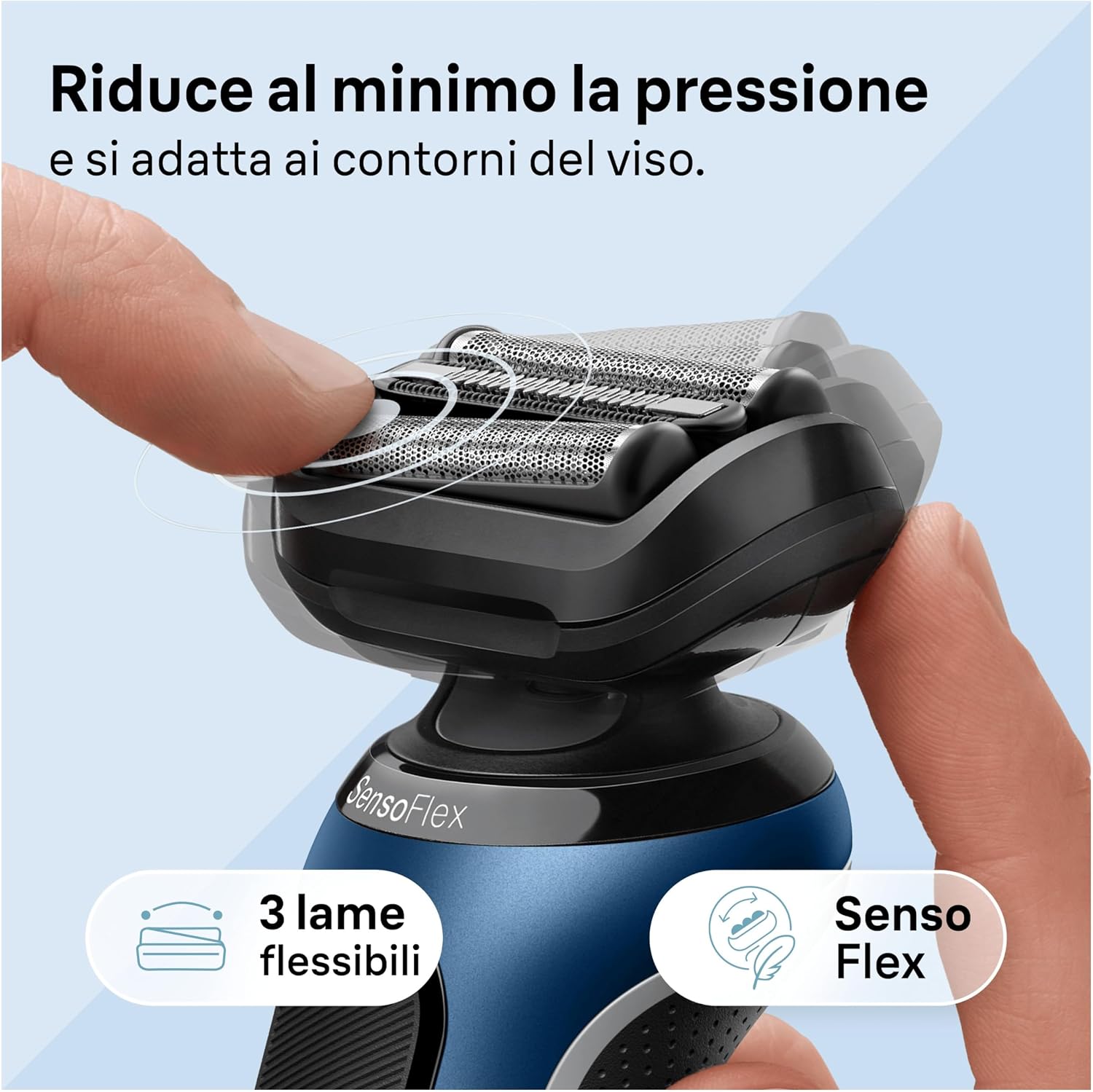Braun Series 6 Rasoio Elettrico Barba, Regolabarba Uomo EasyClick, Base ...
