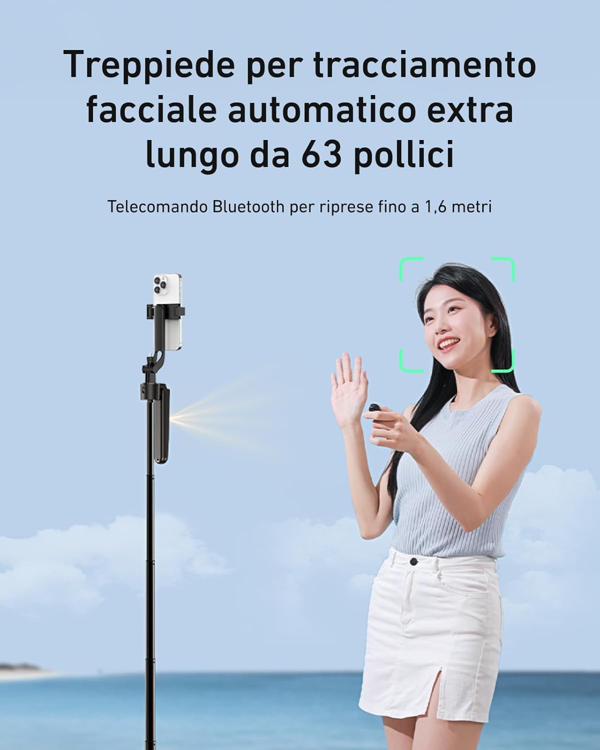 Telesin Treppiede Automatico con Tracciamento Volto 160cm - immagine 6