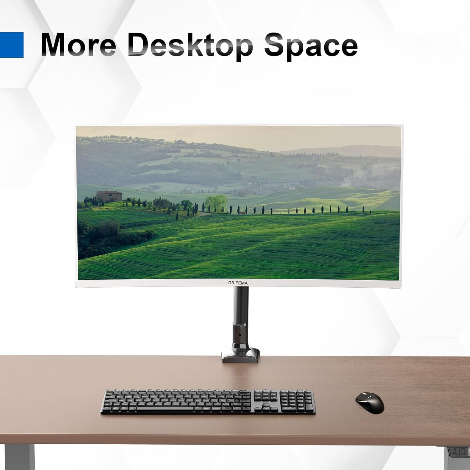 Grifema GB2003-1 Supporto Monitor a Molla a Gas, Nero - immagine 7