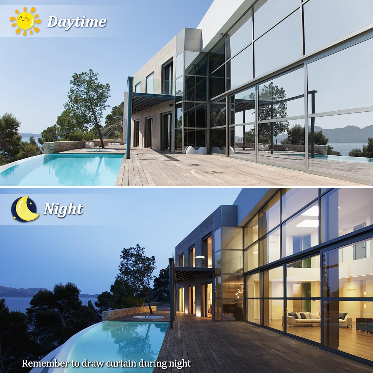 Zindoo Pellicola Specchio per Vetri Finestre 90x400cm - immagine 2