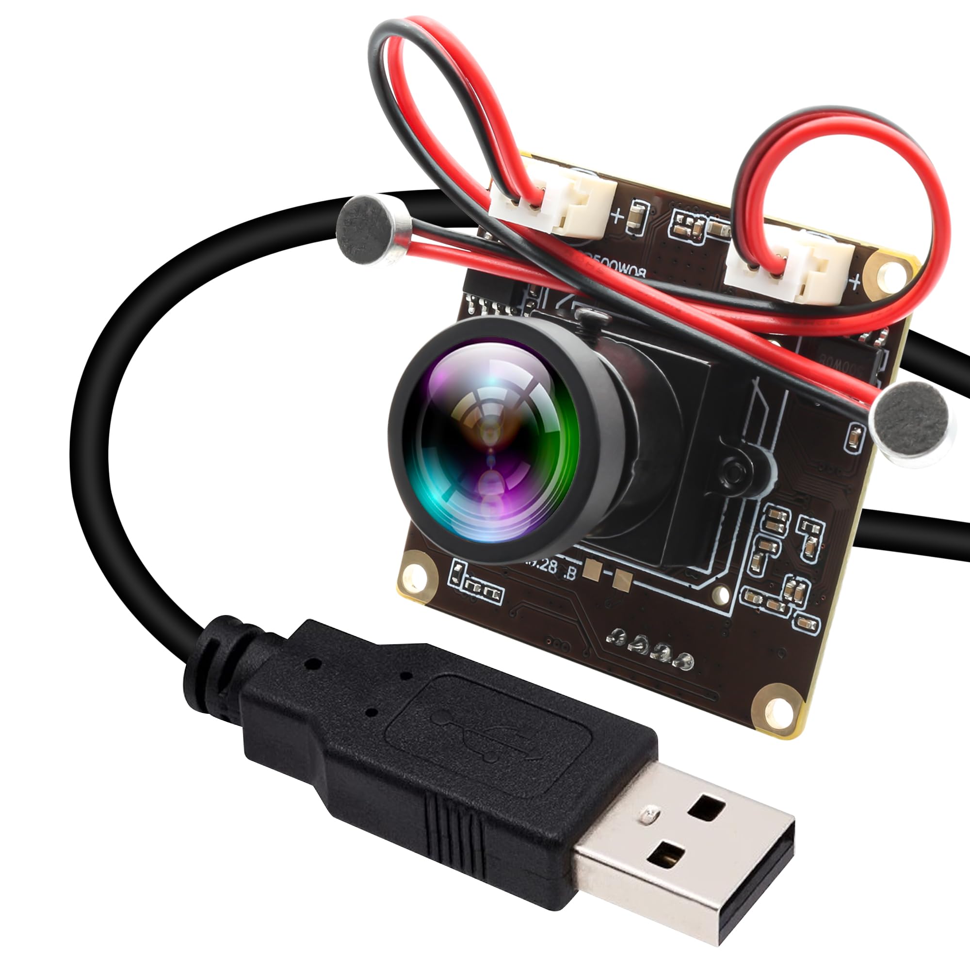 Elp Telecamera USB 5 MP Dual Microfono 120°
