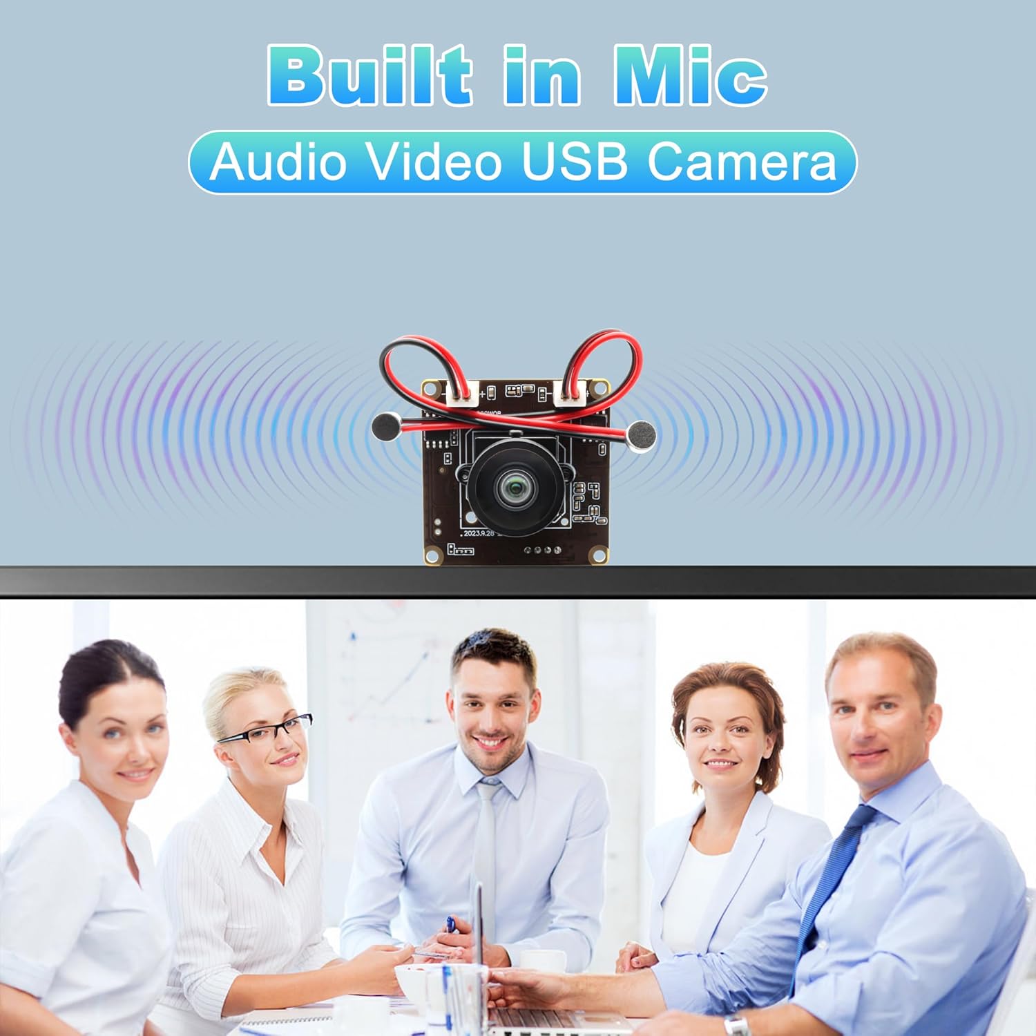 Elp Telecamera USB 5 MP Dual Microfono 120° - immagine 3