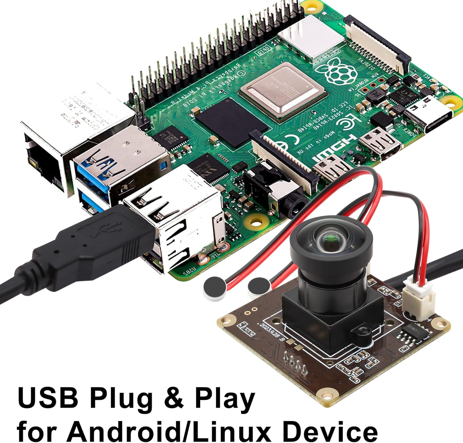 Elp Telecamera USB 5 MP Dual Microfono 120° - immagine 8