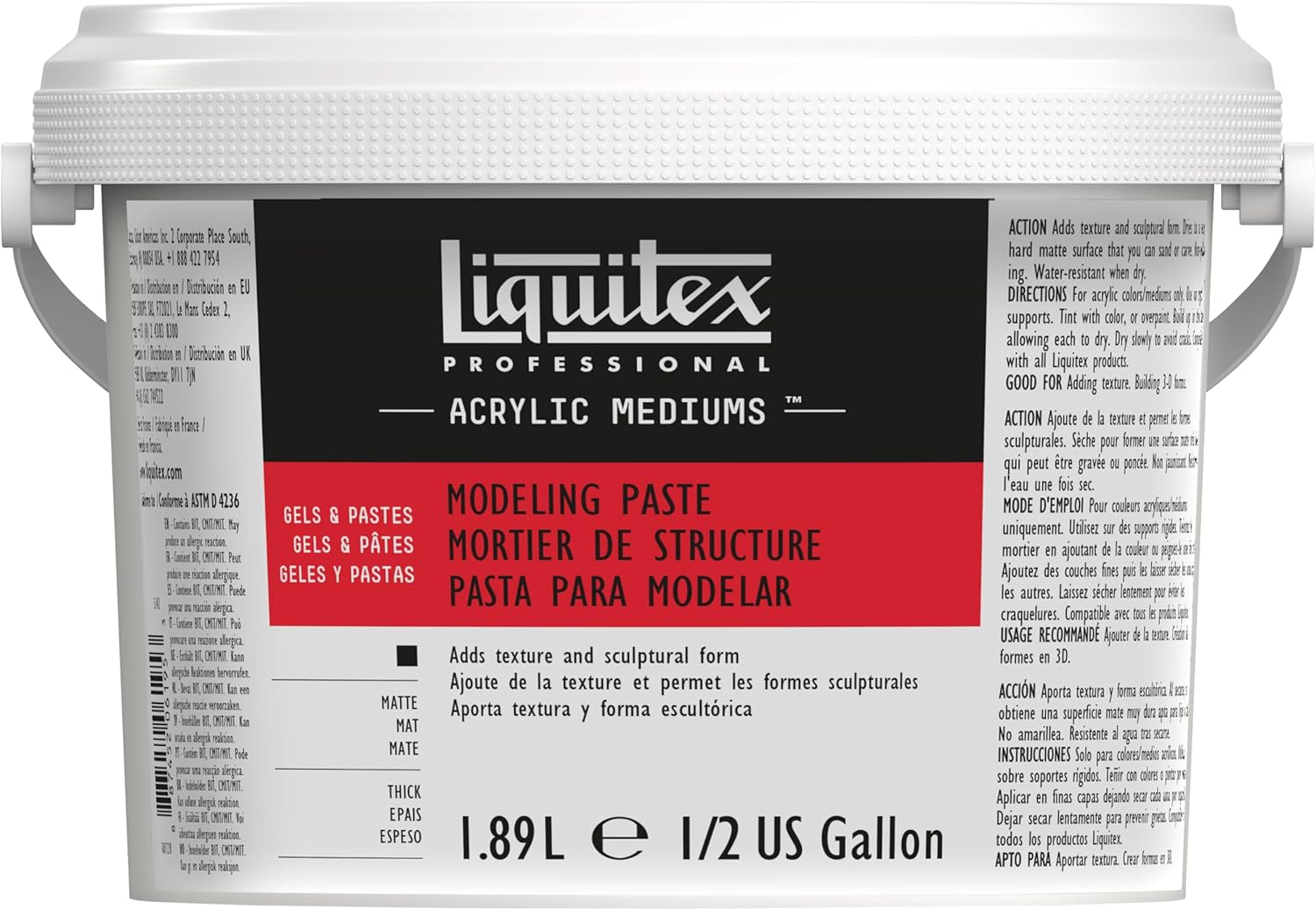 Liquitex Professional Pasta Modellabile per Acrilici 1,89L - immagine 1