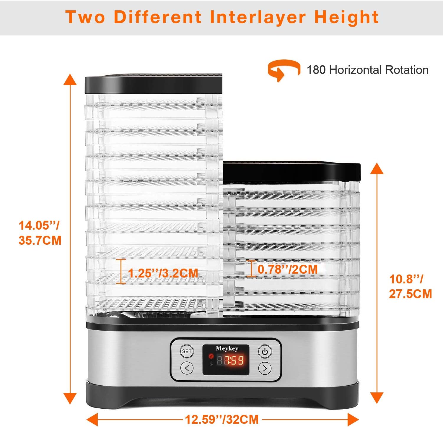 Essiccatore Alimentare 8 Piani 400W - immagine 2