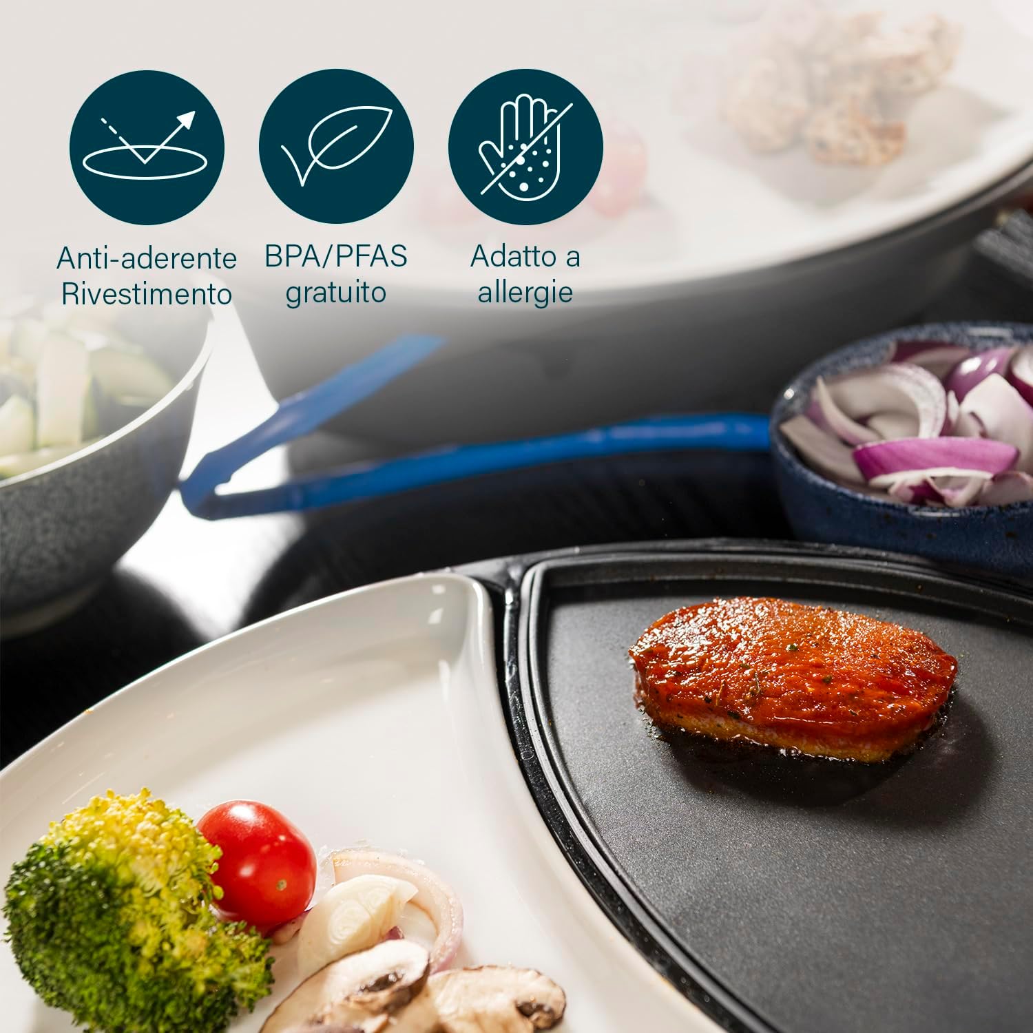 Princess Grill da Tavolo 103080 Dinner4All 1000W - immagine 5