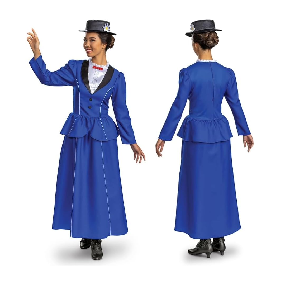Disguise Disney Mary Poppins Costume Adulti, Blu