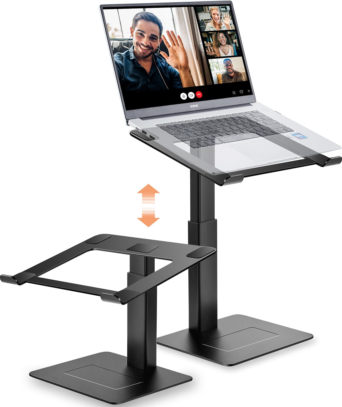 Supamir Supporto PC Portatile Regolabile 16 Livelli, Nero Opaco