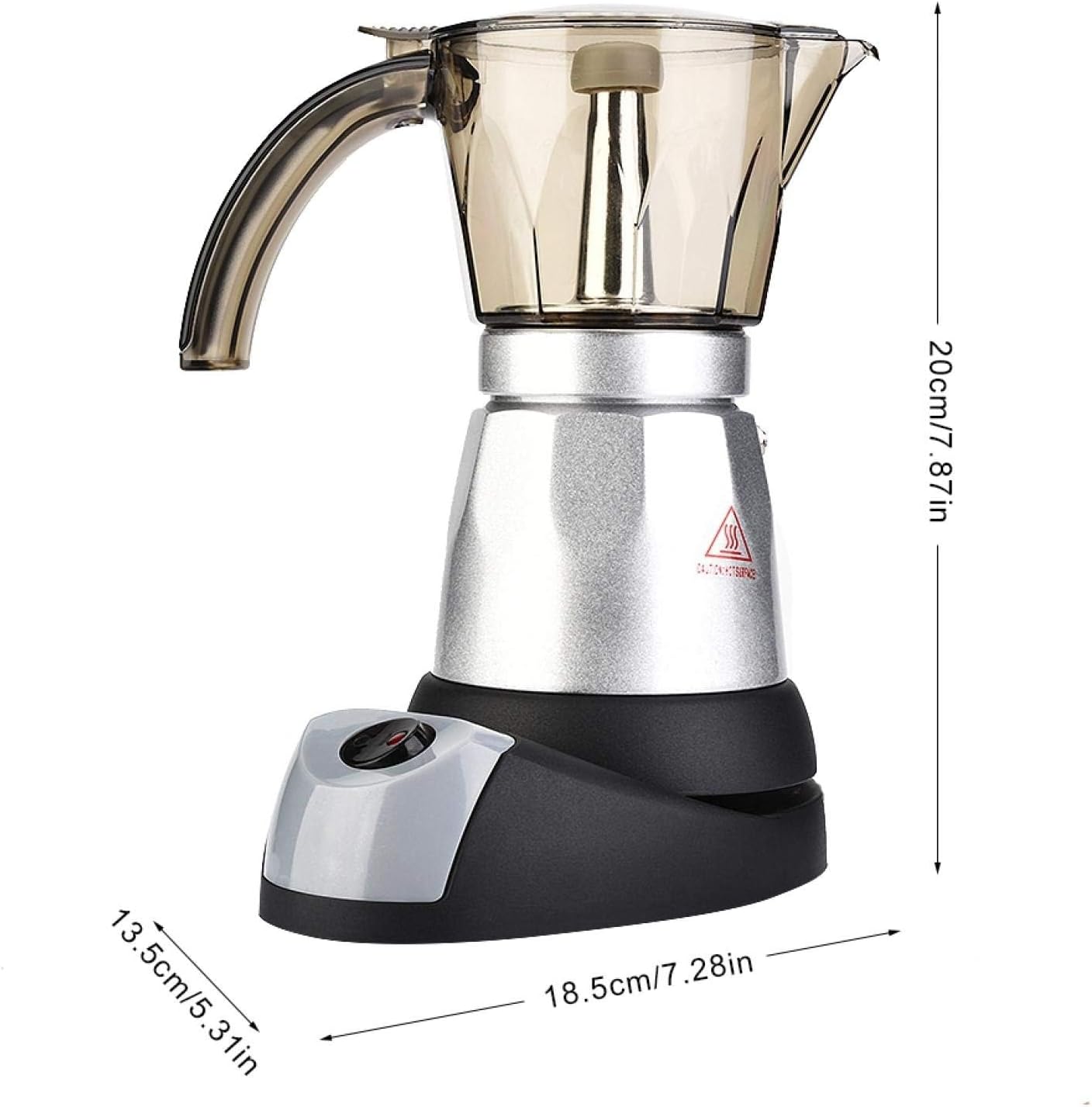 Caffettiera Elettrica 220V per Espresso e Tè 300ml - immagine 3