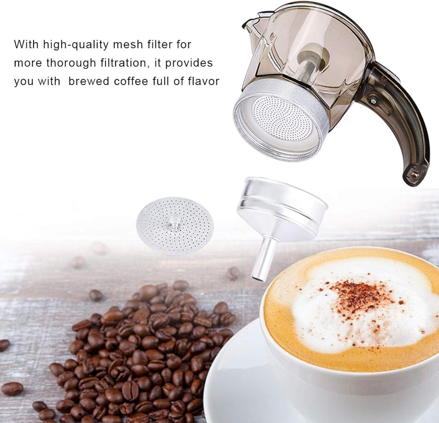 Caffettiera Elettrica 220V per Espresso e Tè 300ml - immagine 4