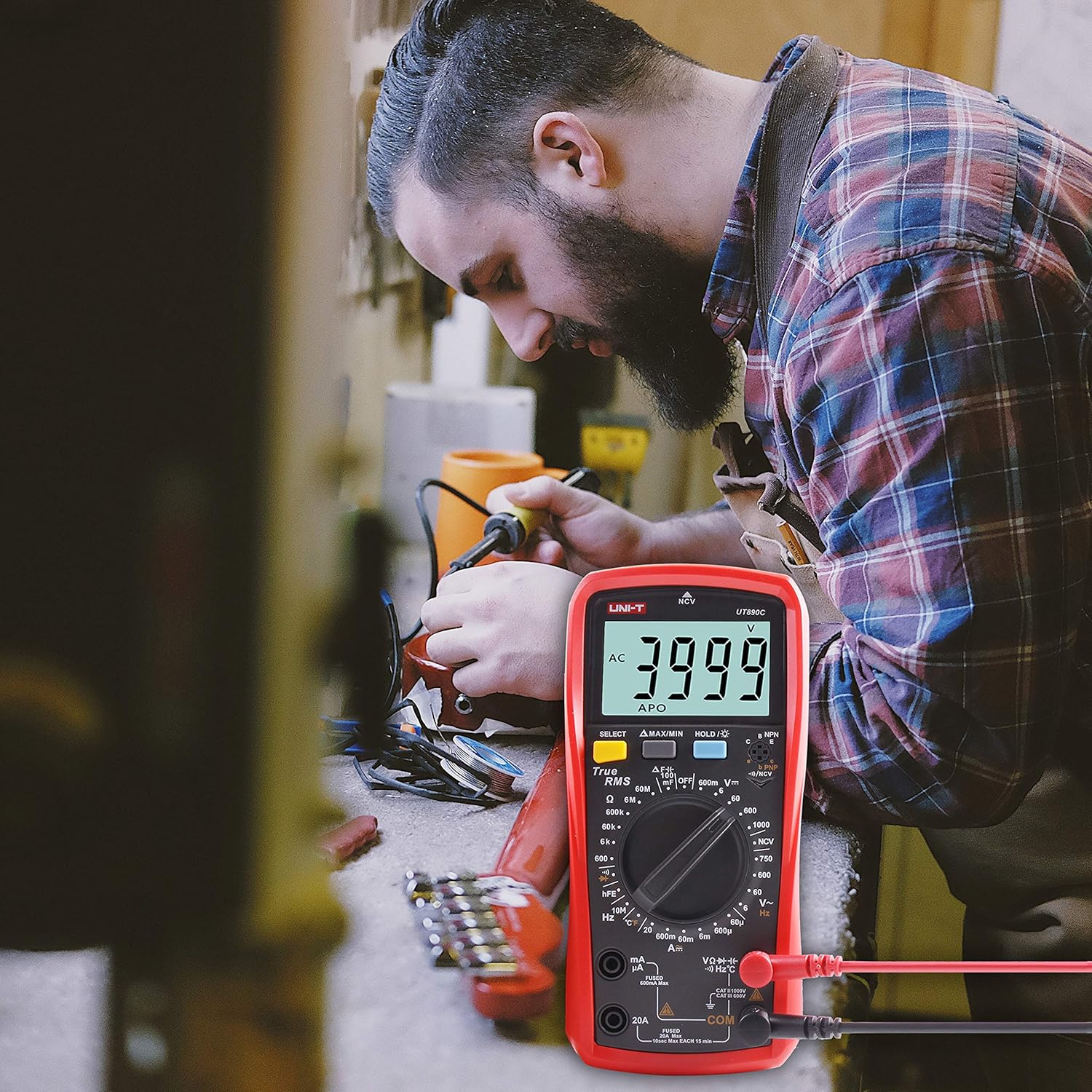 Uni-t UT890C Multimetro Digitale Professionale True RMS - immagine 7