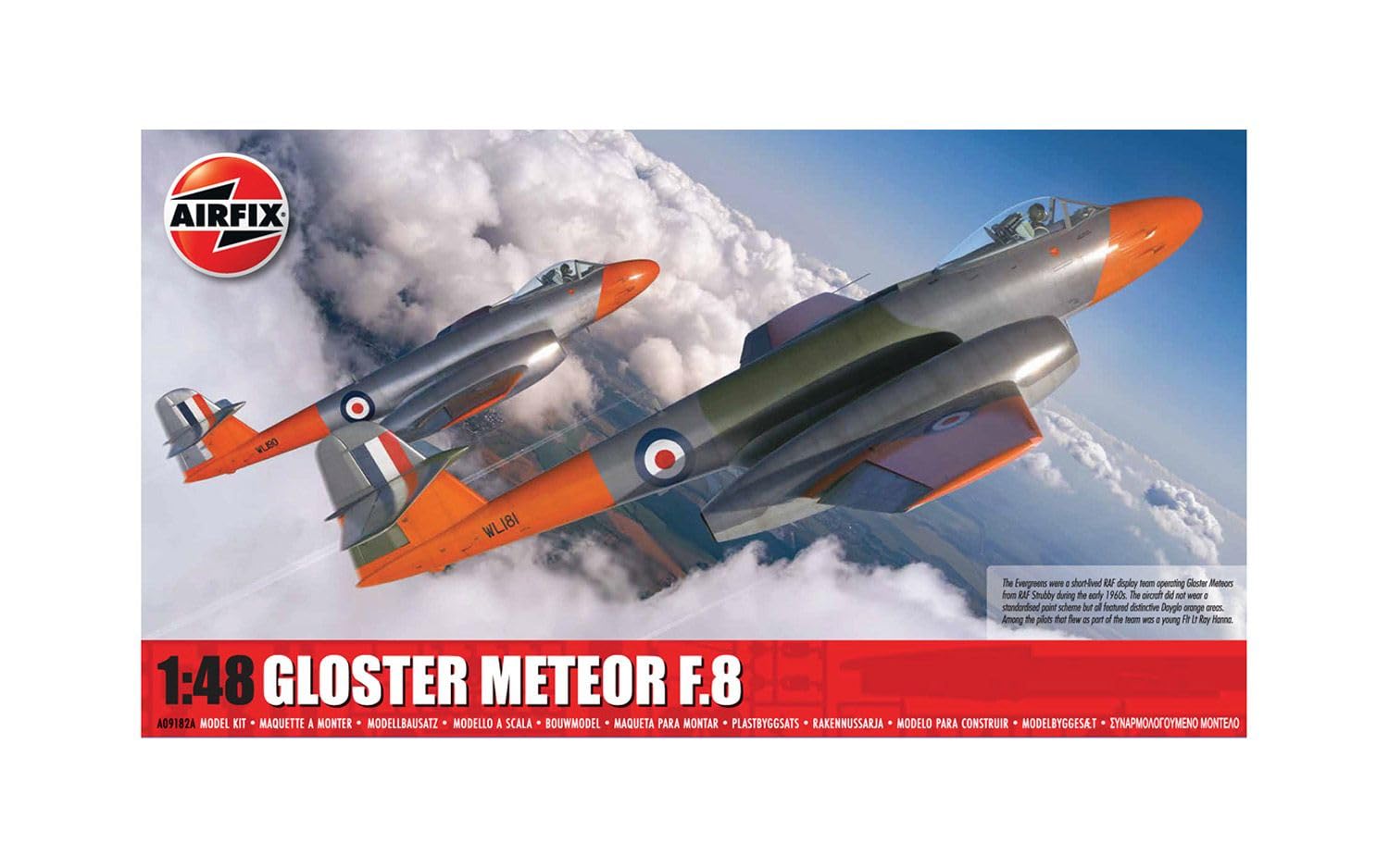 Airfix Gloster Meteor F.8 - Kit Aereo in Plastica 1:48