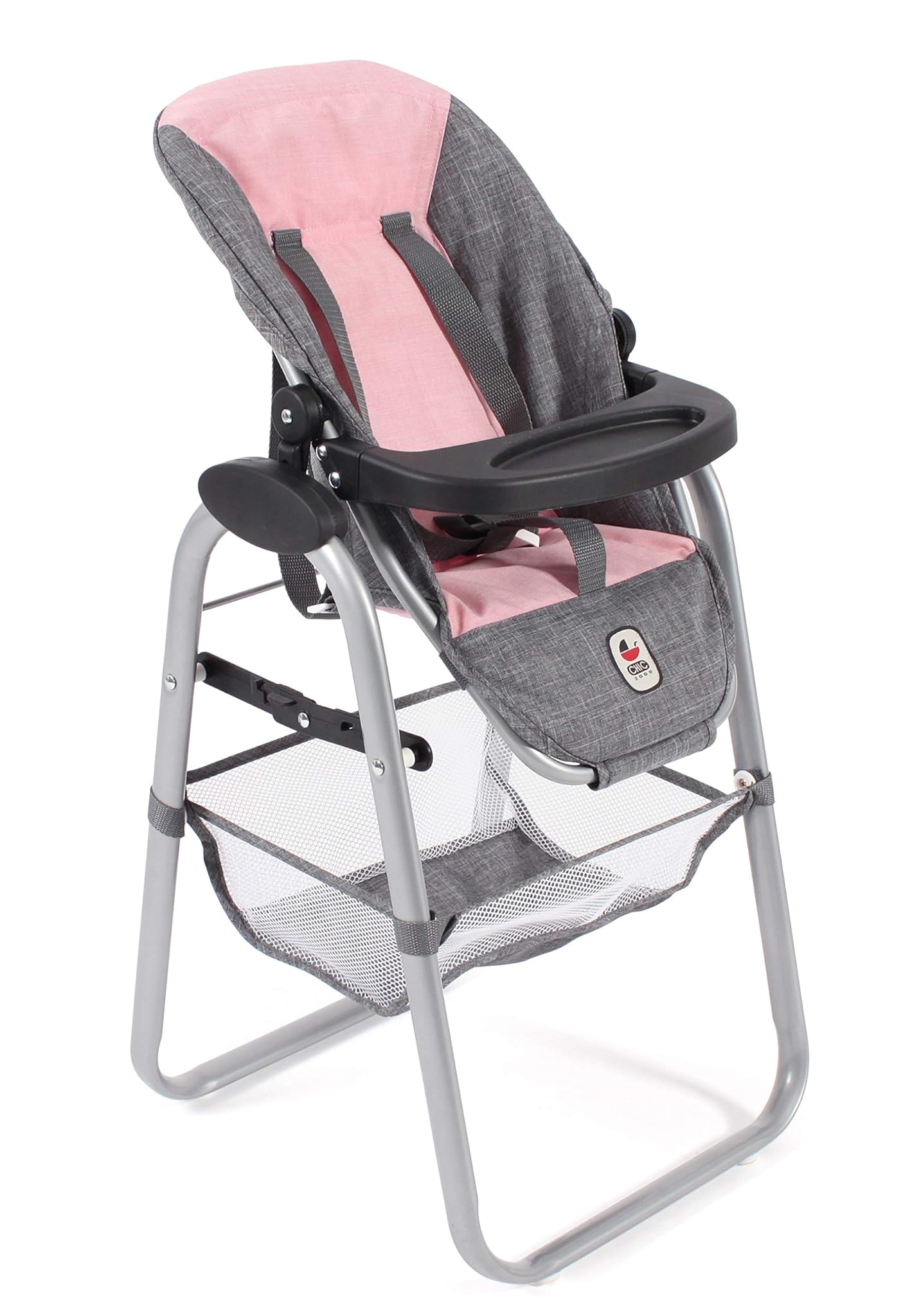 Bayer CHIC 2000 655 15 - Seggiolone per Bambole, 3-8 anni, Colore: Grigio e Rosa