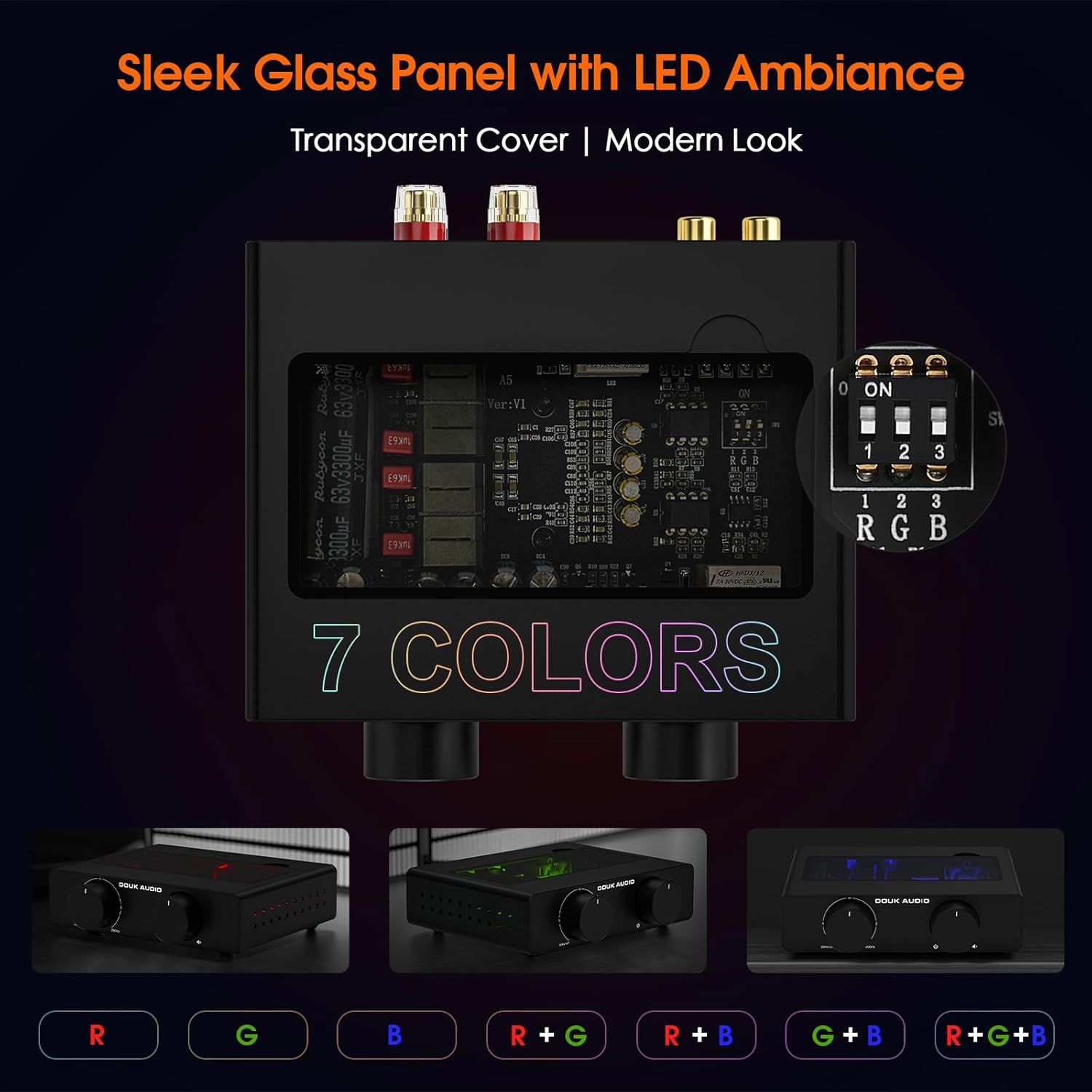 Douk Audio Amplificatore Stereo A5 TPA3255 600W - immagine 5