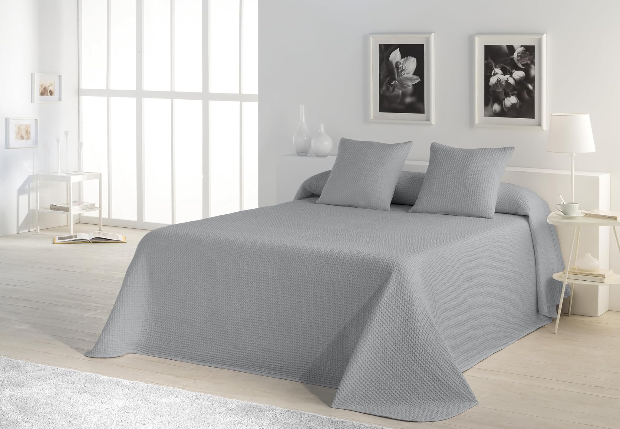 Colcha Tejida + 2 Fundas Cojín Banús Cama 180cm