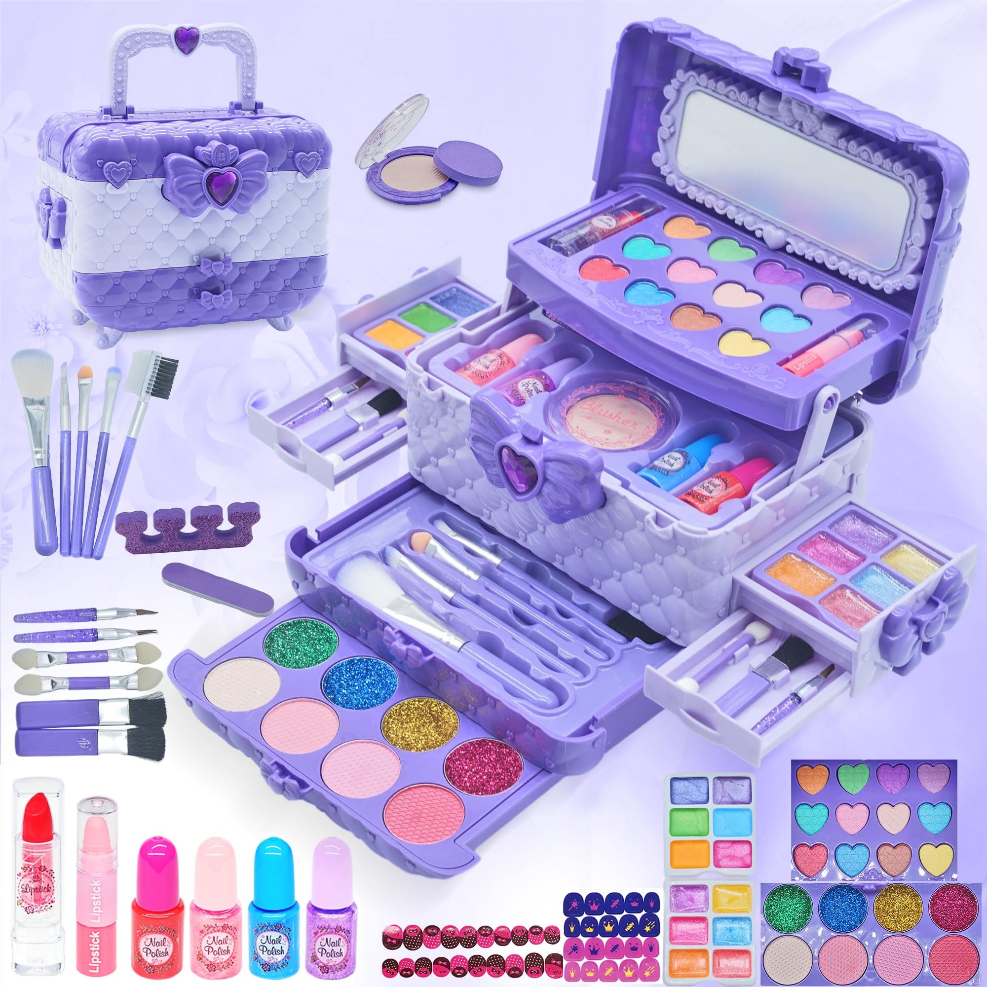 Set di Trucchi per Bambine 57 Pezzi Anallergici