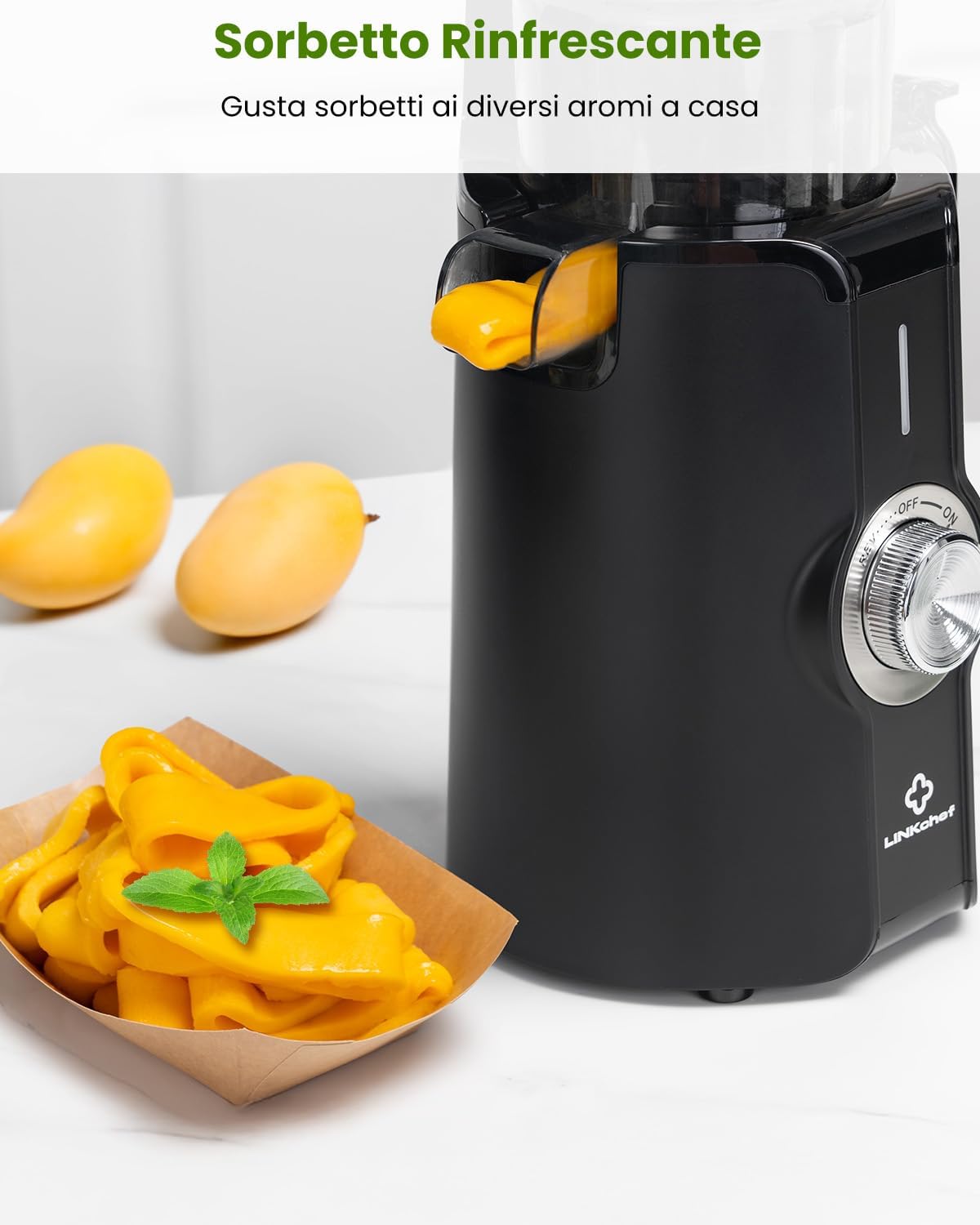 Linkchef Estrattore Frutta e Verdura a Freddo 200W - immagine 10