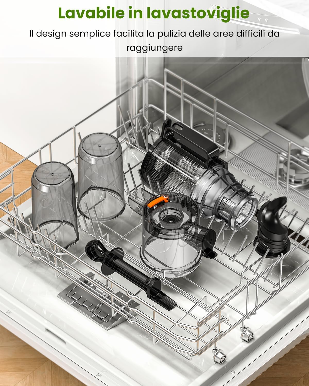 Linkchef Estrattore Frutta e Verdura a Freddo 200W - immagine 8