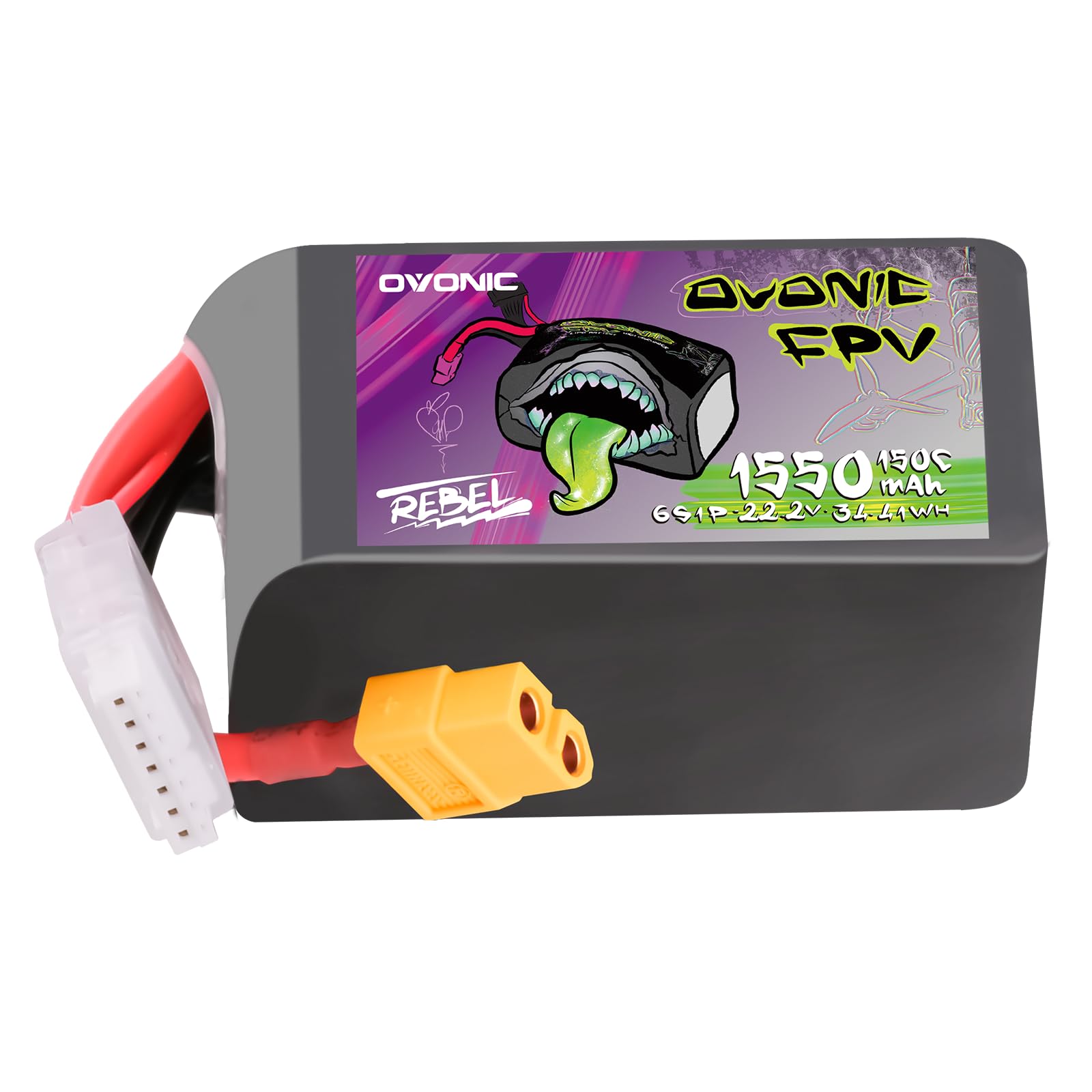 Ovonic Batteria Lipo 6S 1550mAh 150C XT60