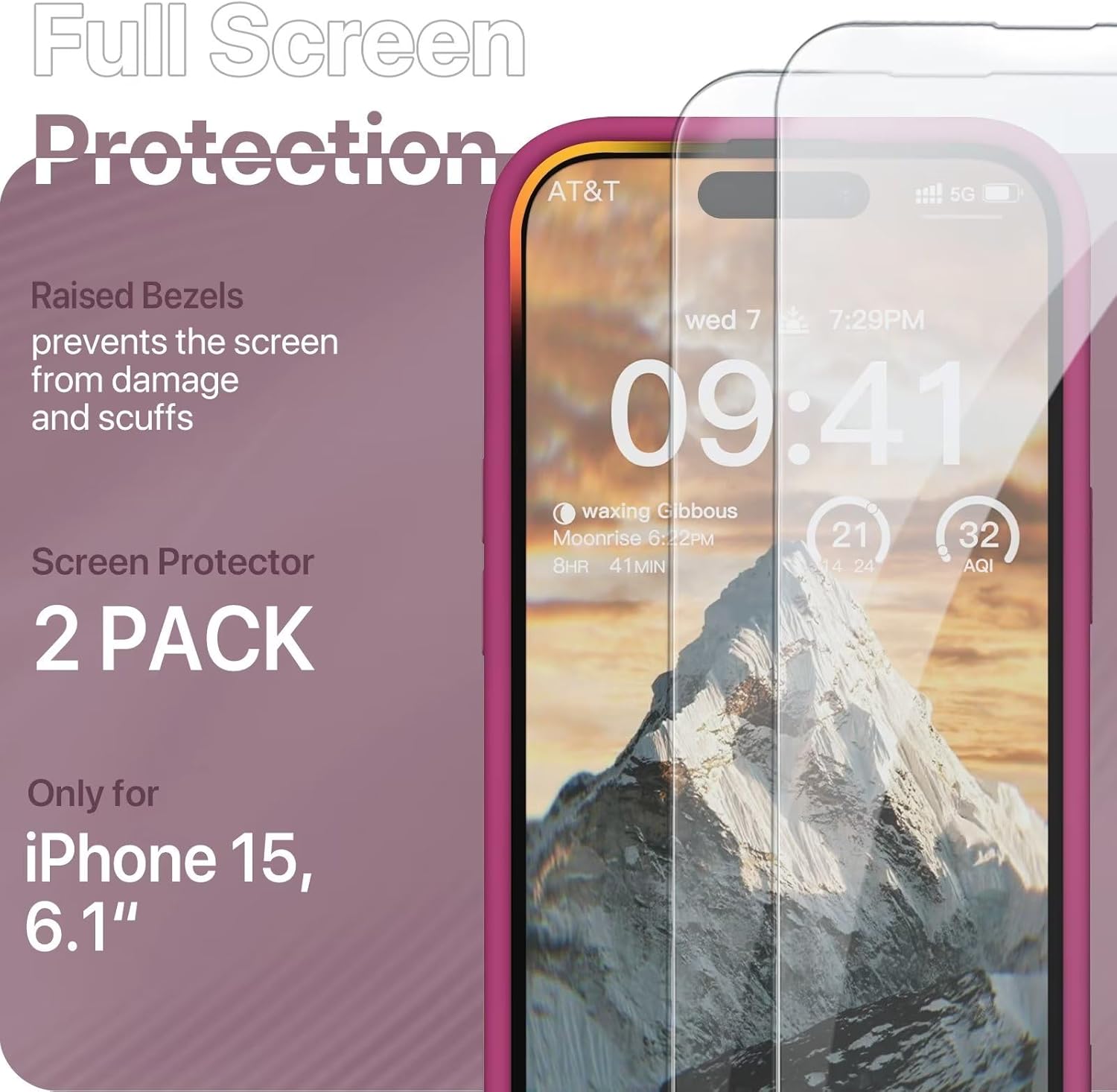 Goodvish Cover Silicone per iPhone 15 6.1" - Vino Rosso - immagine 5