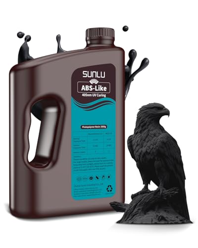 SUNLU Resina ABS-Like per Stampante 3D UV 405nm 3KG, Nero