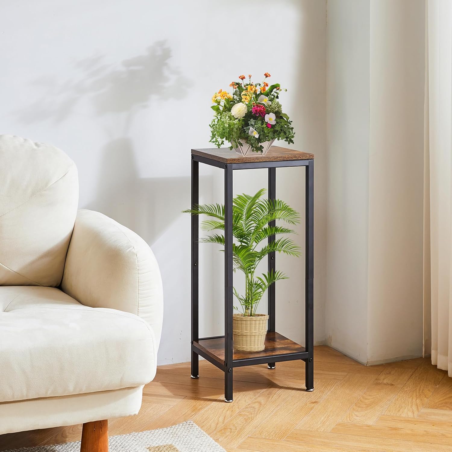 Ibuyke Supporto per Piante da Interno 2 Livelli 76cm - immagine 3