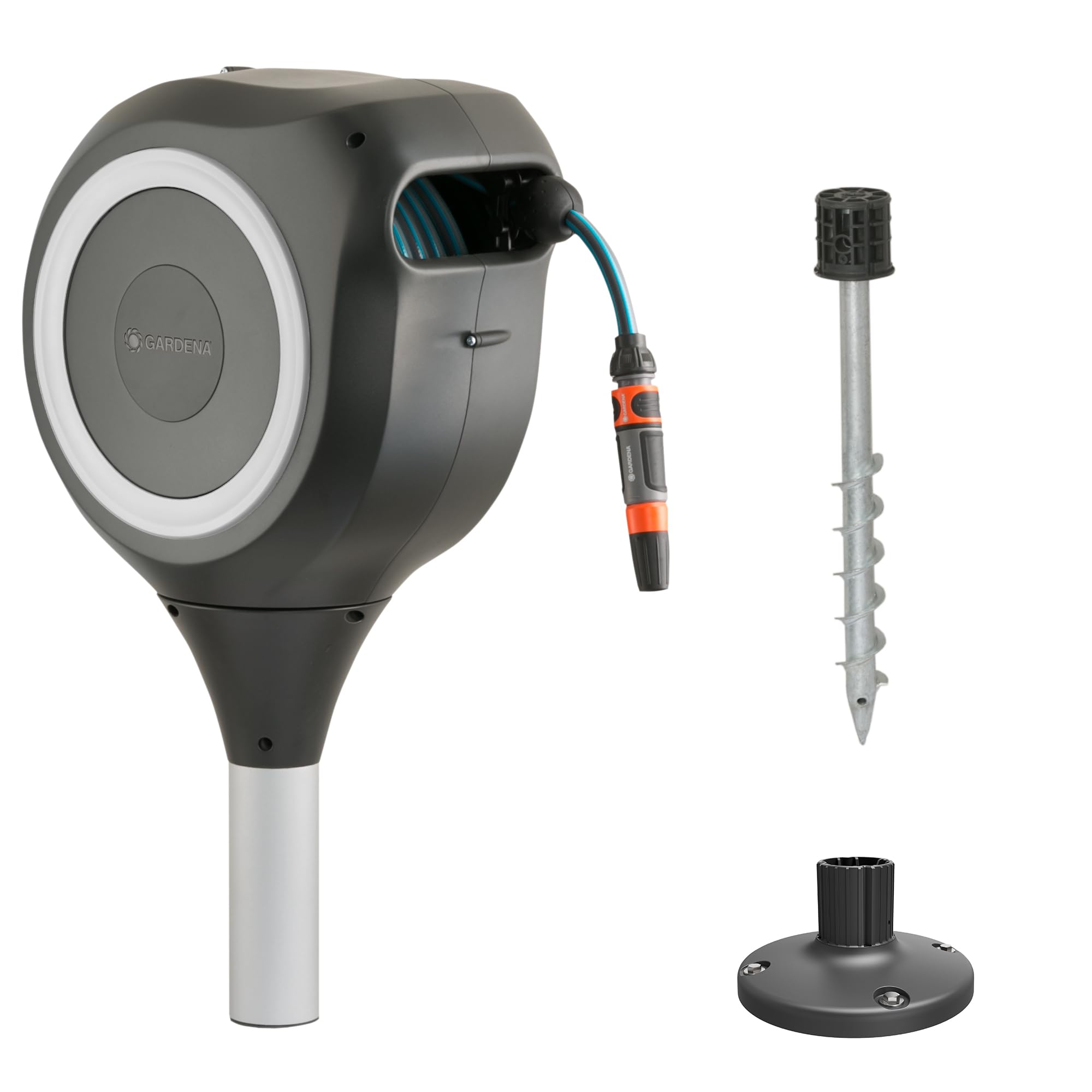 Gardena RollUp M - Scatola Tubolare da Giardino 20m, Bianco