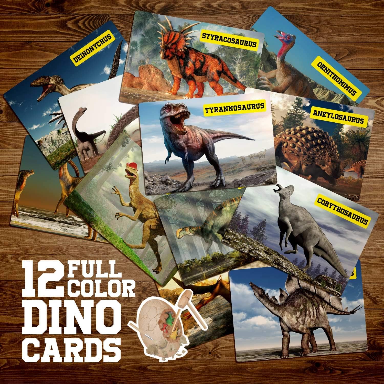 Dr. Daz - Kit di Scavo Uova Dinosauro 12 Figure - immagine 2