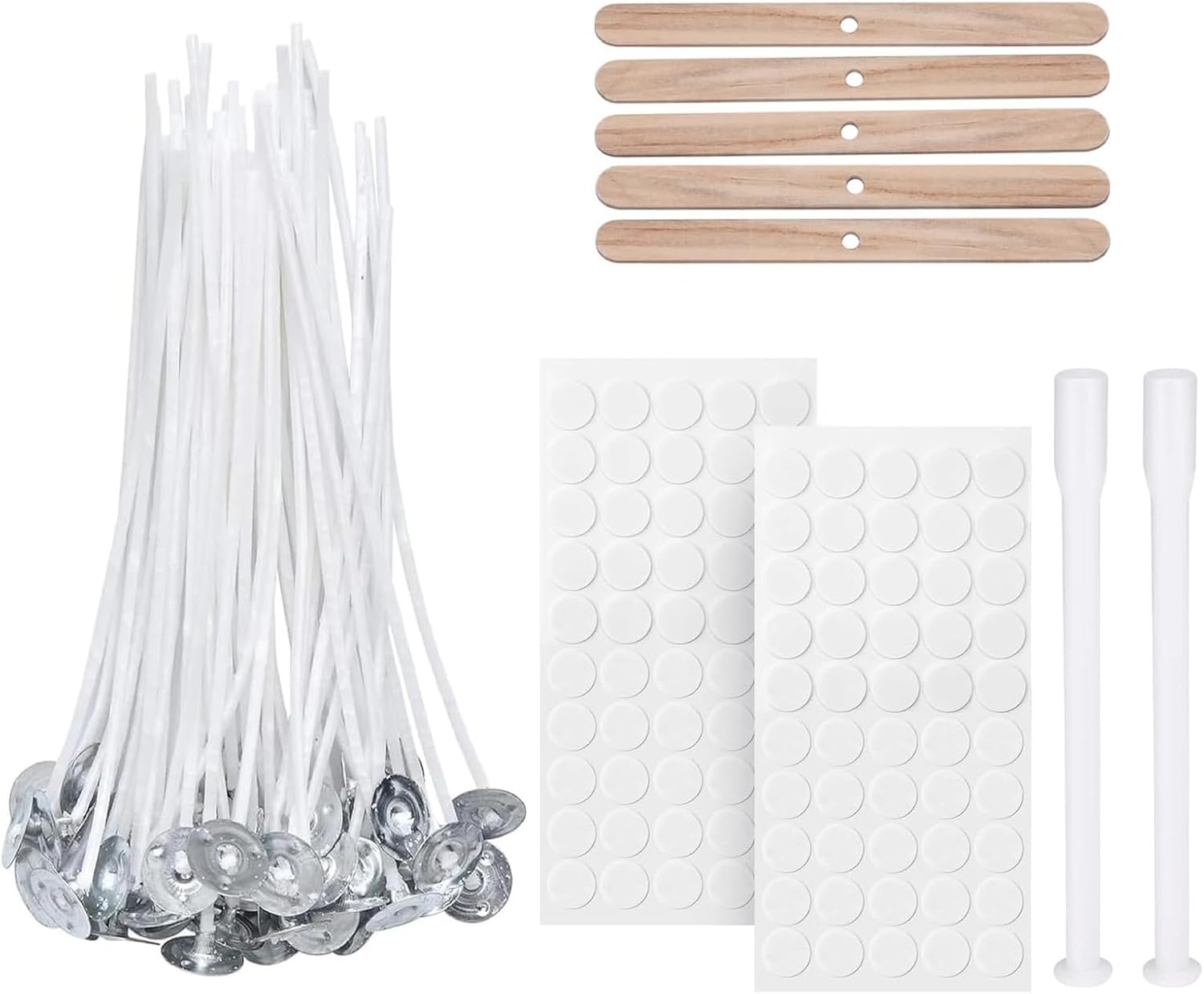 Vabneer Stoppini per Candele in Cotone Naturale 10cm - immagine 1