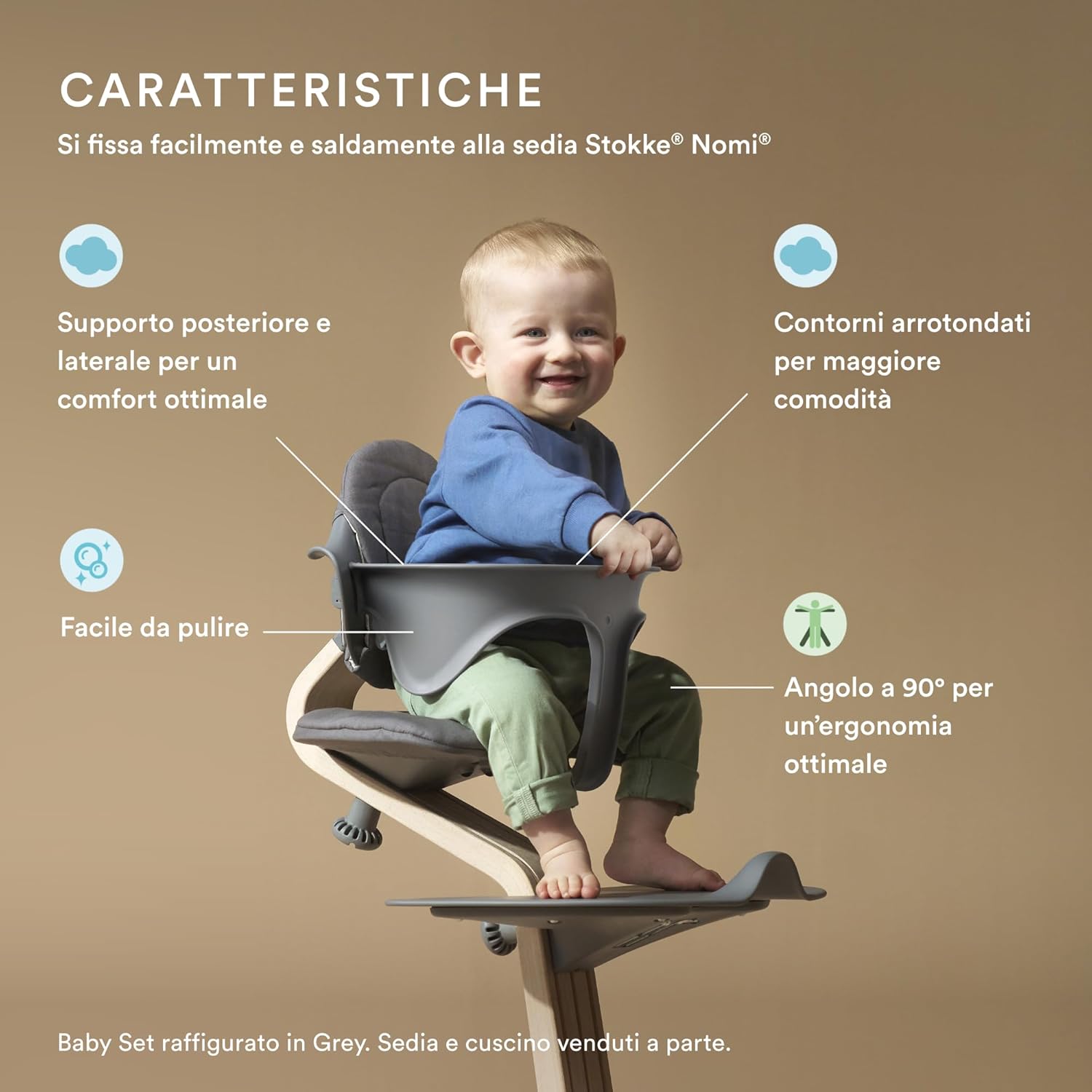 Stokke Nomi Baby Set, Nero - immagine 3