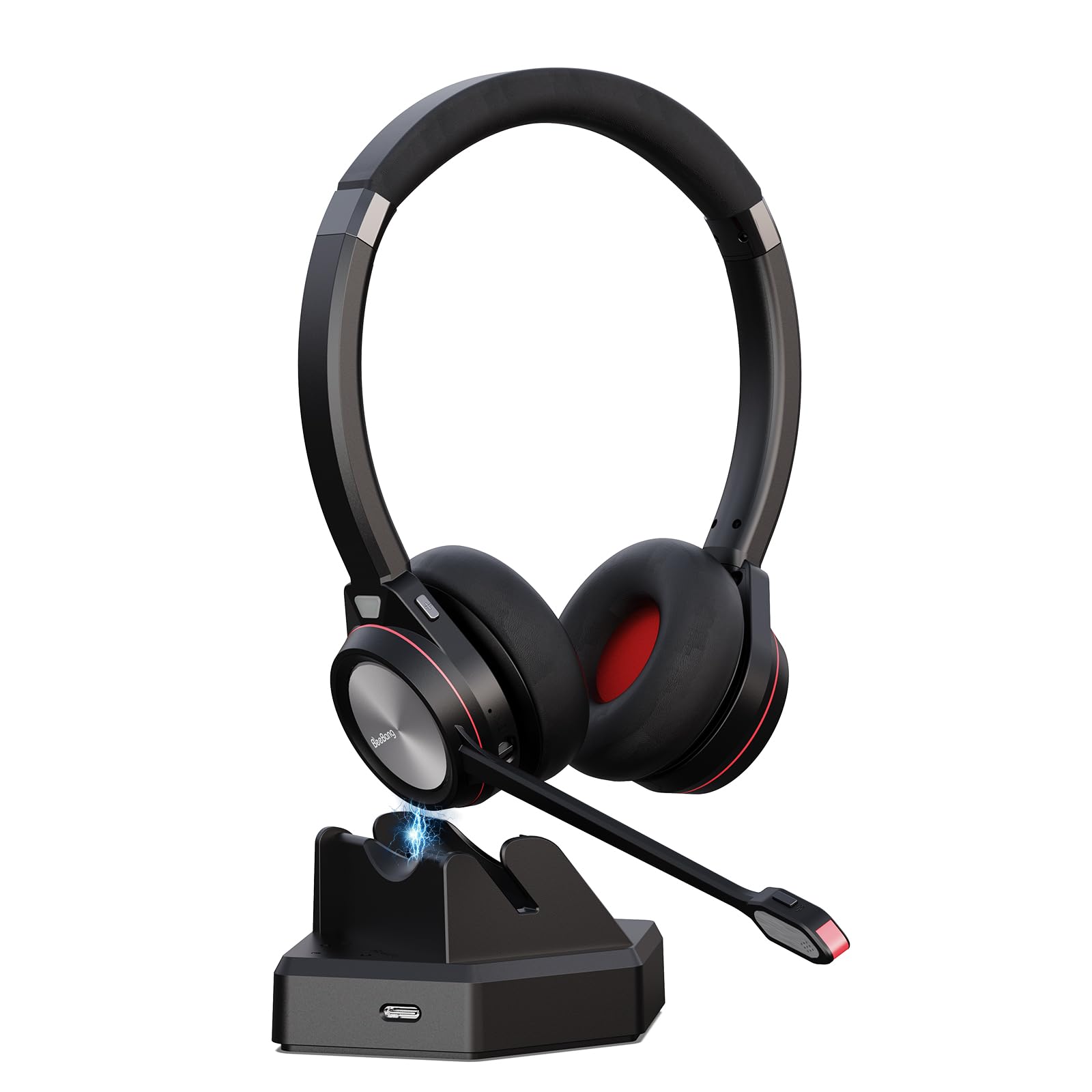 Cuffie Bluetooth Wireless con Microfono Noise Canceling