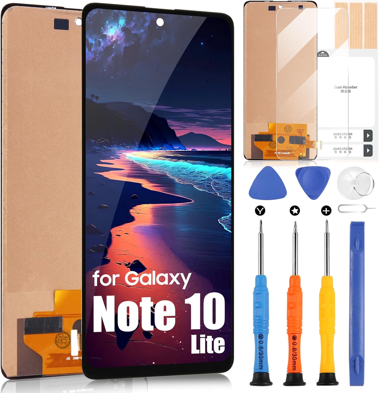 ARSSLY TFT Schermo per Samsung Galaxy Note 10 Lite, Nero - immagine 1