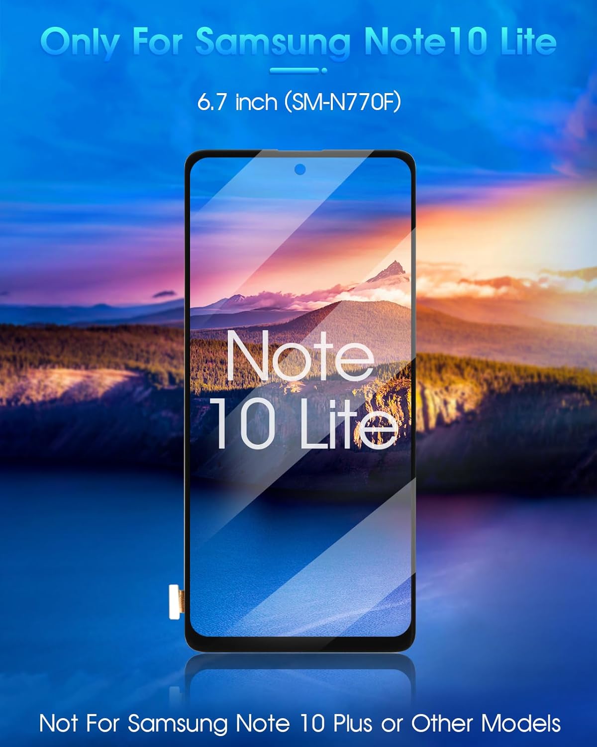 ARSSLY TFT Schermo per Samsung Galaxy Note 10 Lite, Nero - immagine 2