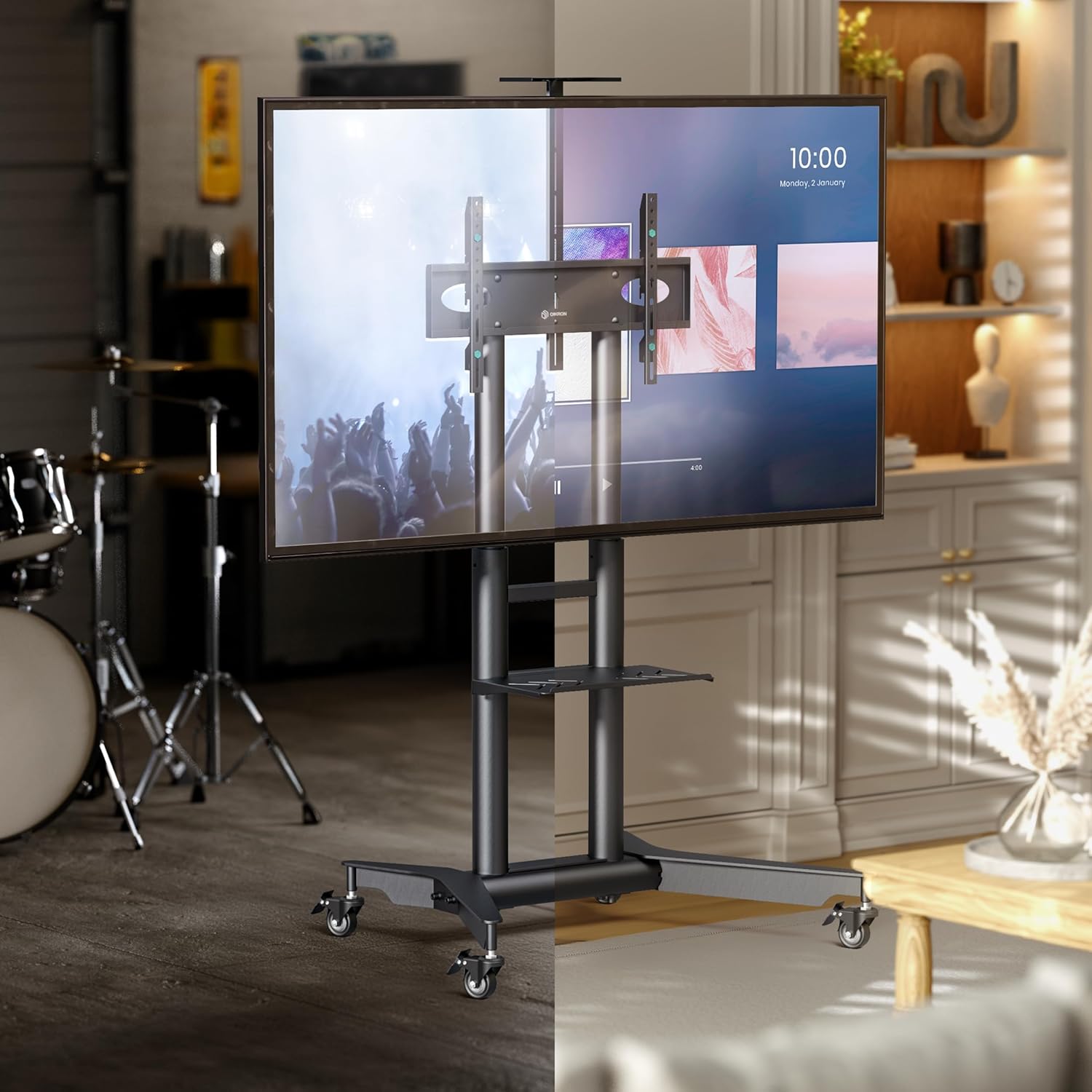 Onkron Supporto Piedistallo TV da 32" a 75" Nero - immagine 2