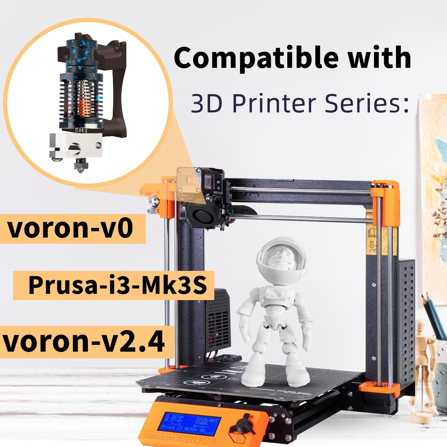 V6 Hotend All Metal 24V - immagine 2