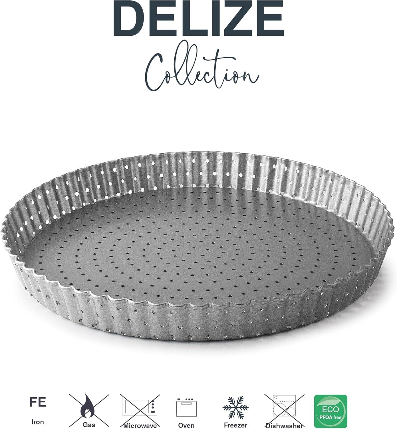 Lacor Tortiera Crostata Forata Antiaderente 24 cm - immagine 4