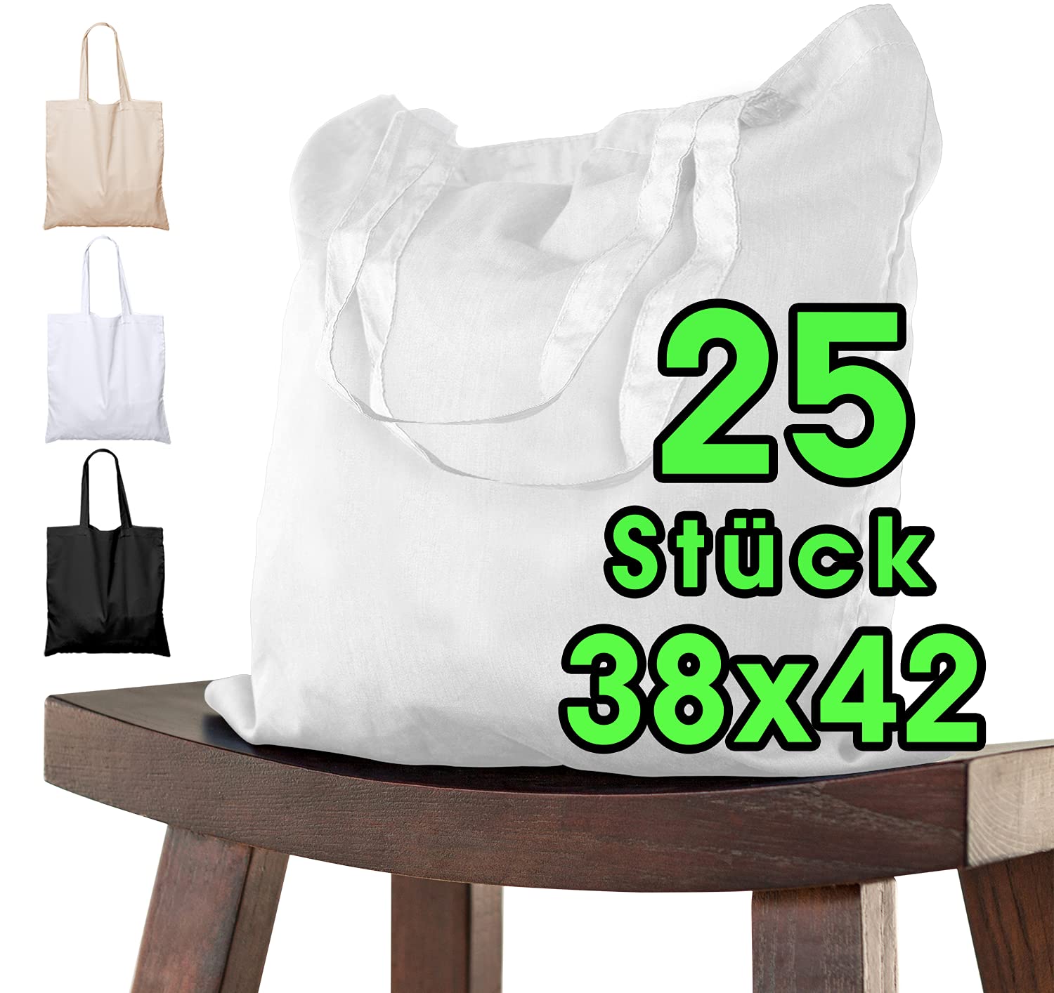 Borsa in Cotone Naturale per Dipingere 38x42cm