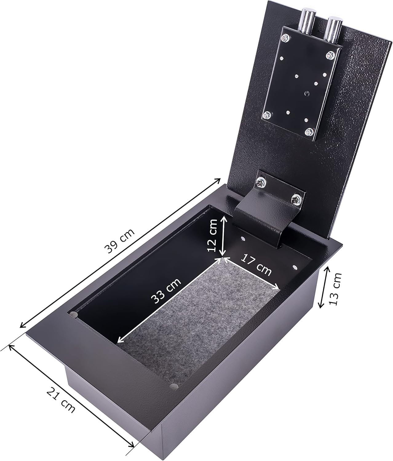 Brihard Cassaforte con Serratura a Chiave 6.7L - immagine 2