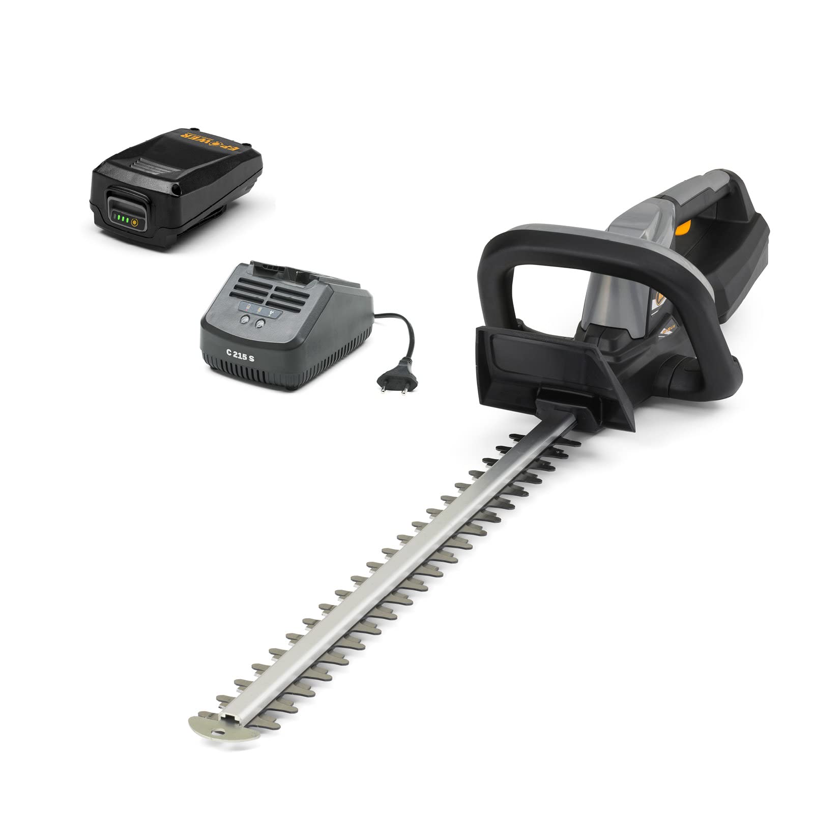 Alpina 271302104/A21 Tagliasiepi a Batteria 150W, Nero