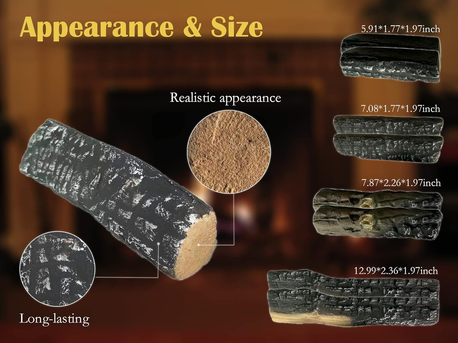 Set 8 Ceppi a Gas Decorativi in Ceramica - immagine 6